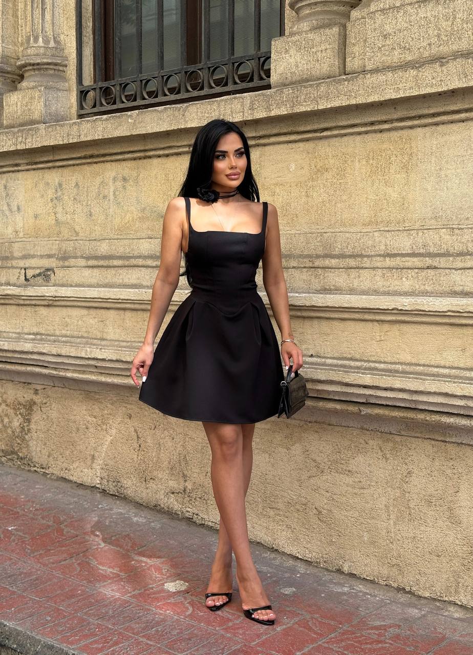 The Bella Curve Mini Dress Sleek & Sweet - 1215