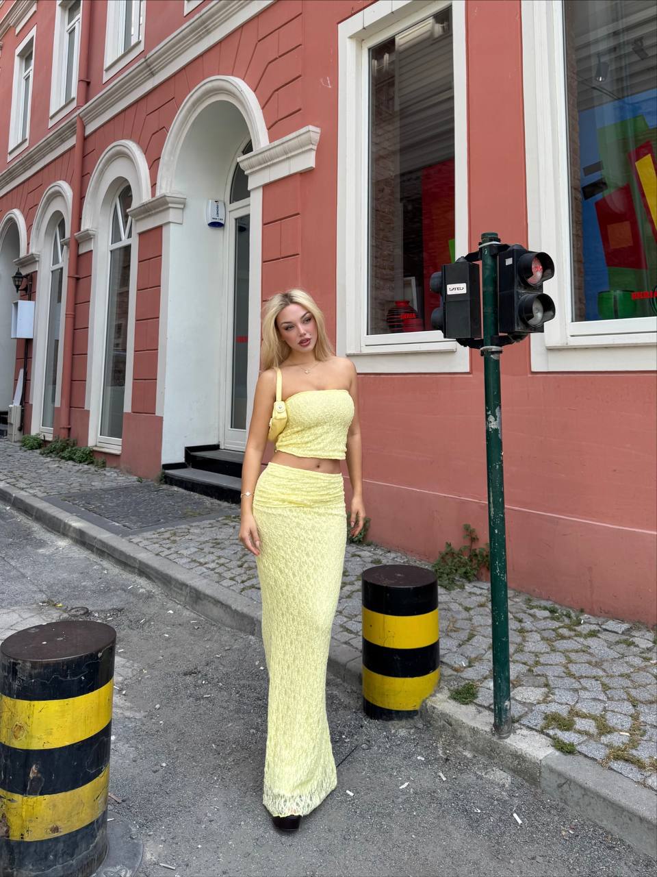 Saffron Breeze Tiered Maxi Boho Romance - 1226