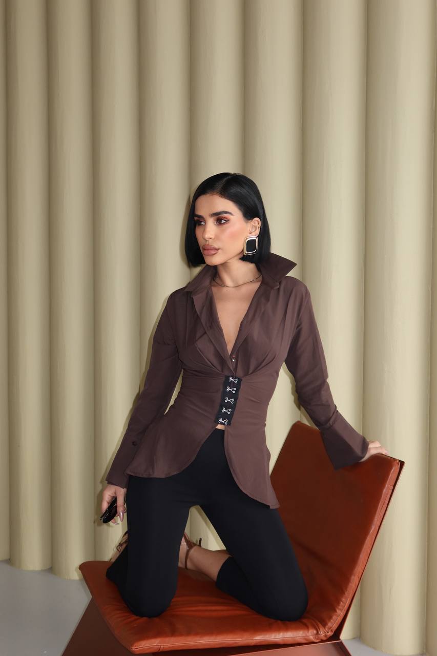 Power Muse Blouse Fitted Corset Waist 1281