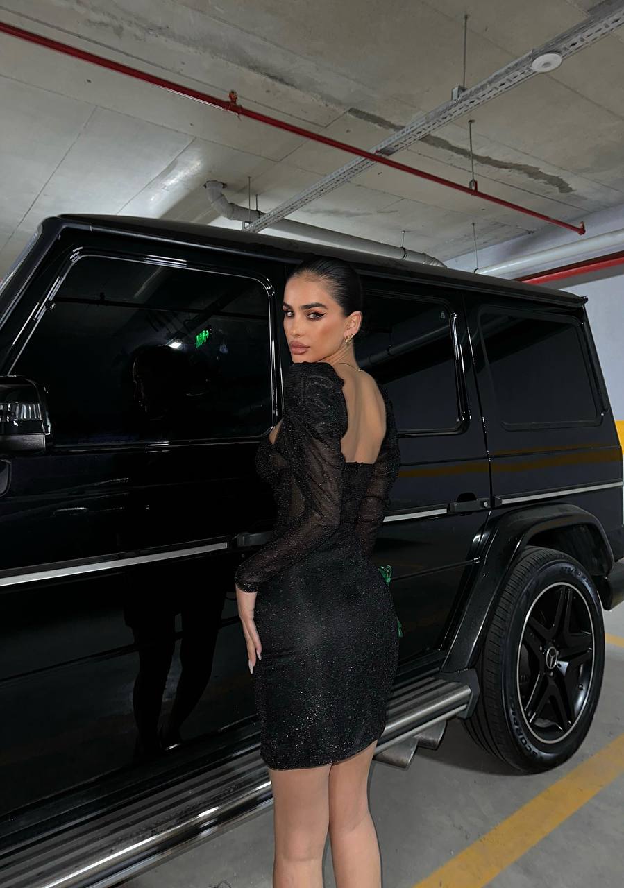 The Glam Sequin Long-Sleeve Mini Dress – 1039