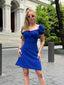 The Scarlet Sweetheart Puff Sleeve Mini Dress – 1171