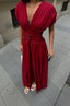 The Empress Waist-Cinched Maxi Dress Statement Elegance - 1189