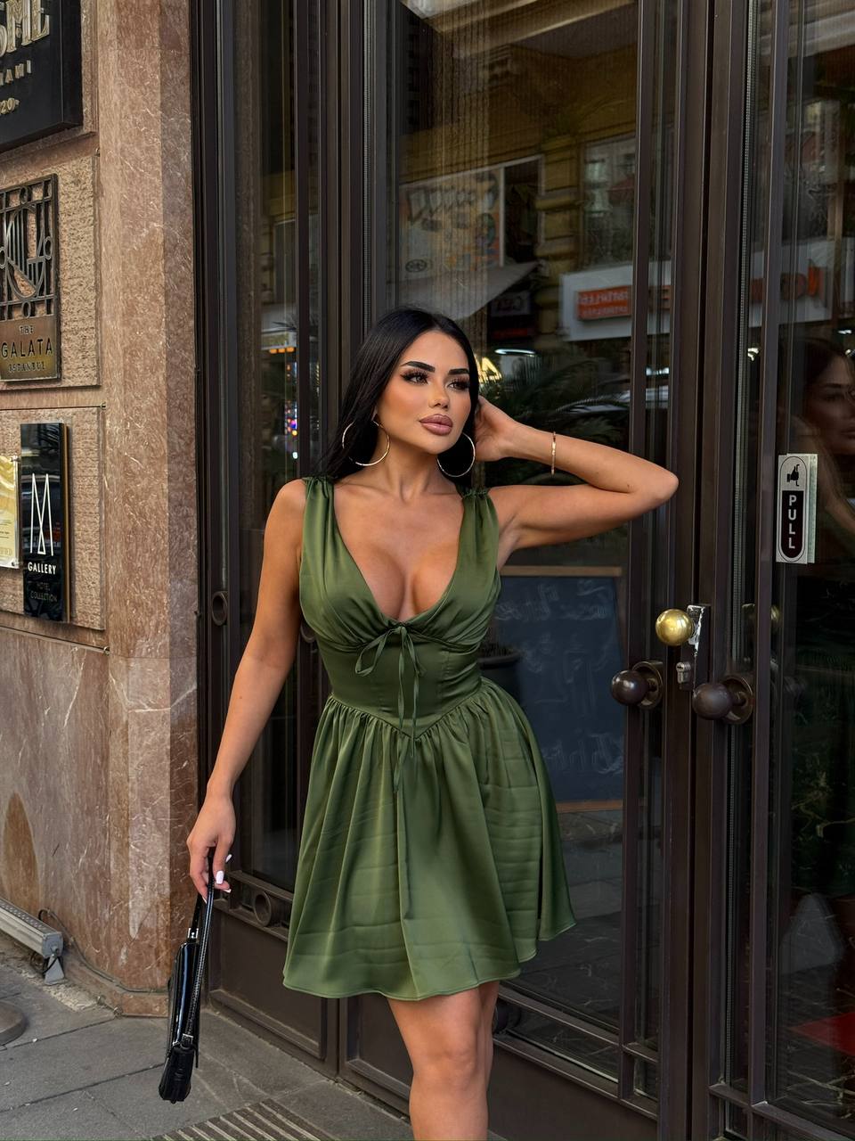 The Milan Ruched Corset Mini Dress - 1200