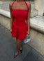 Scarlet Halter Mini Dress – 1055