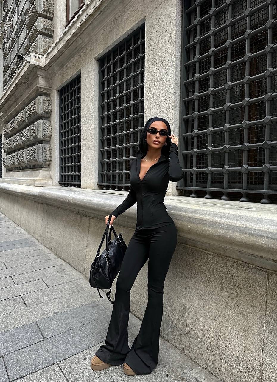 The Luxe Zip-Up Two-Piece Set – 1038