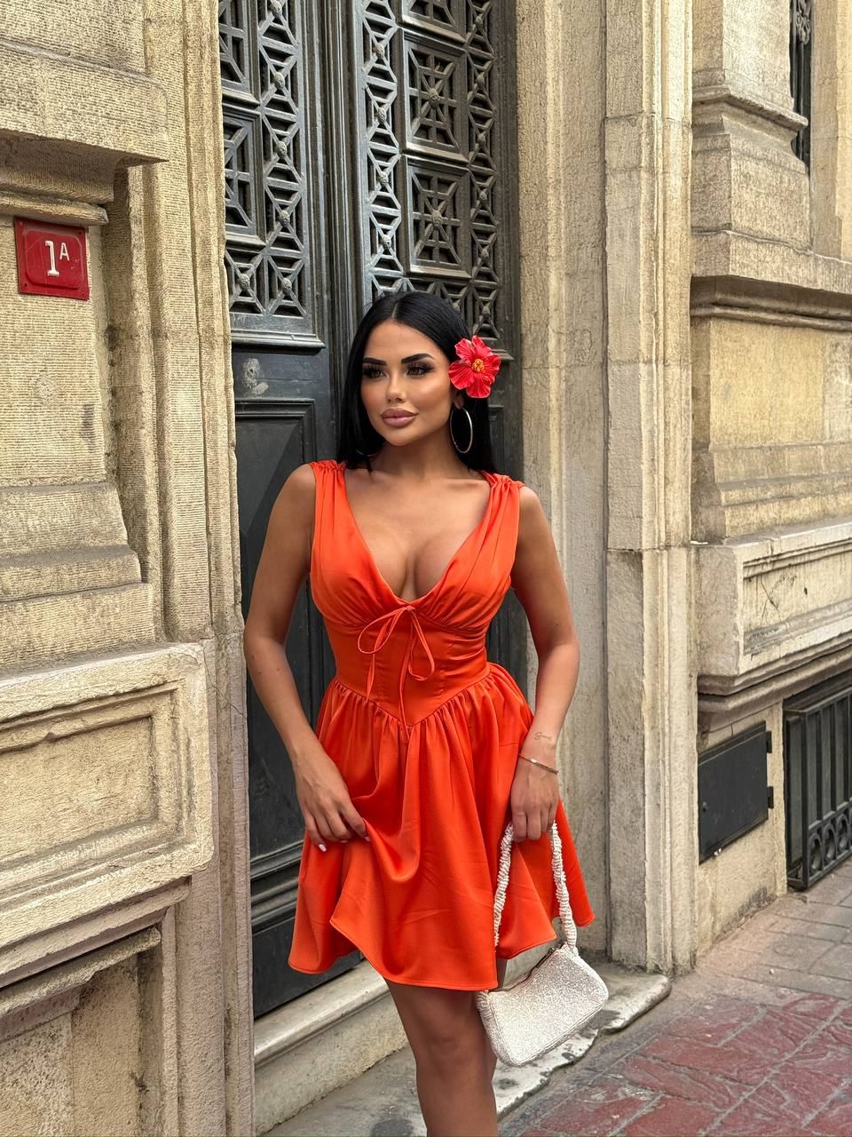 The Milan Ruched Corset Mini Dress - 1200