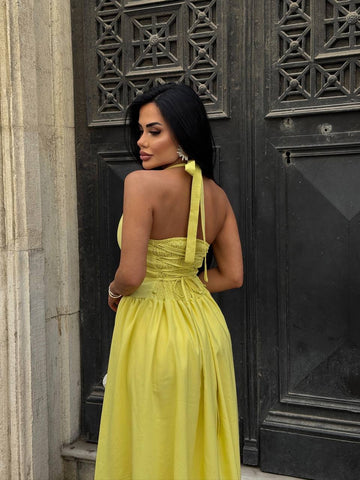 The Vienna Halter-Back Maxi Dress – 1213