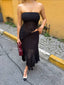 Sunset Whisper Strapless Lace Midi Dress - 1223