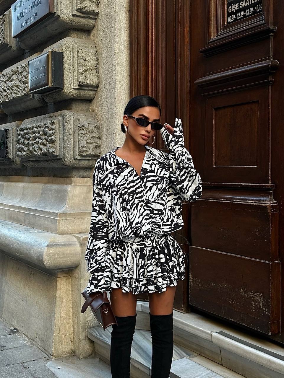 Urban Luxe Safari Set Outfits (Two-Piece Set) - 1034