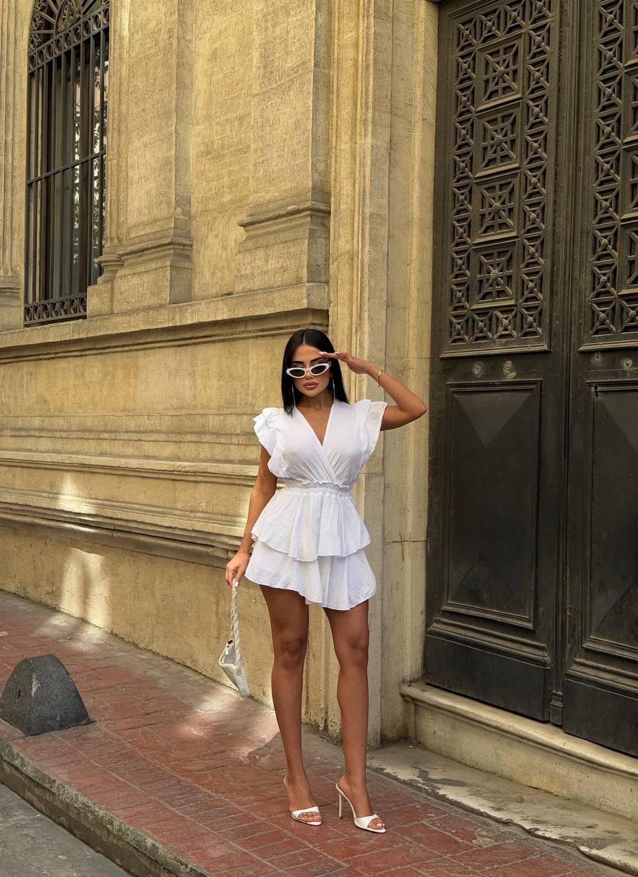 Celeste Ruffle Tiered Mini Dress - 1205