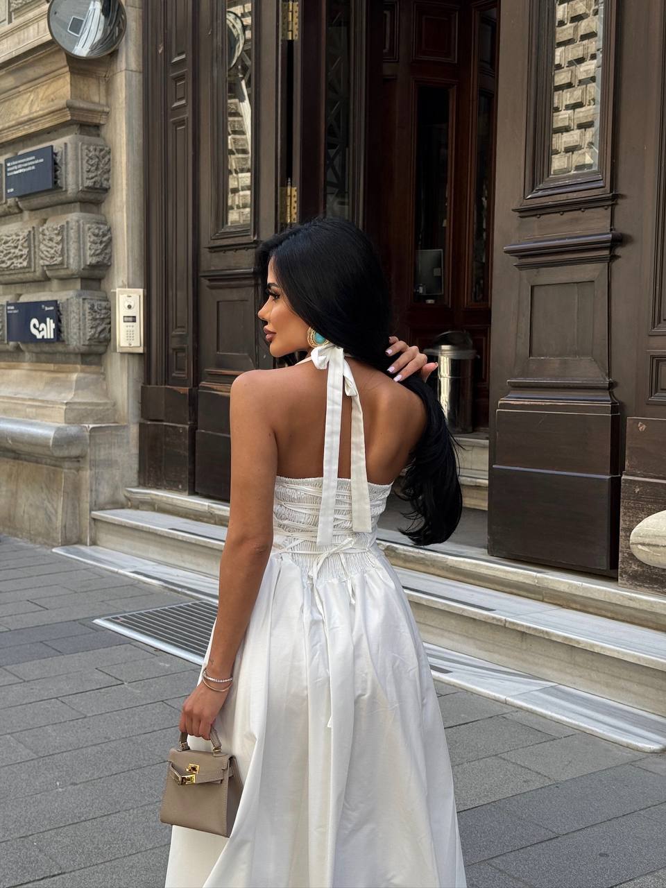 The Vienna Halter-Back Maxi Dress – 1213