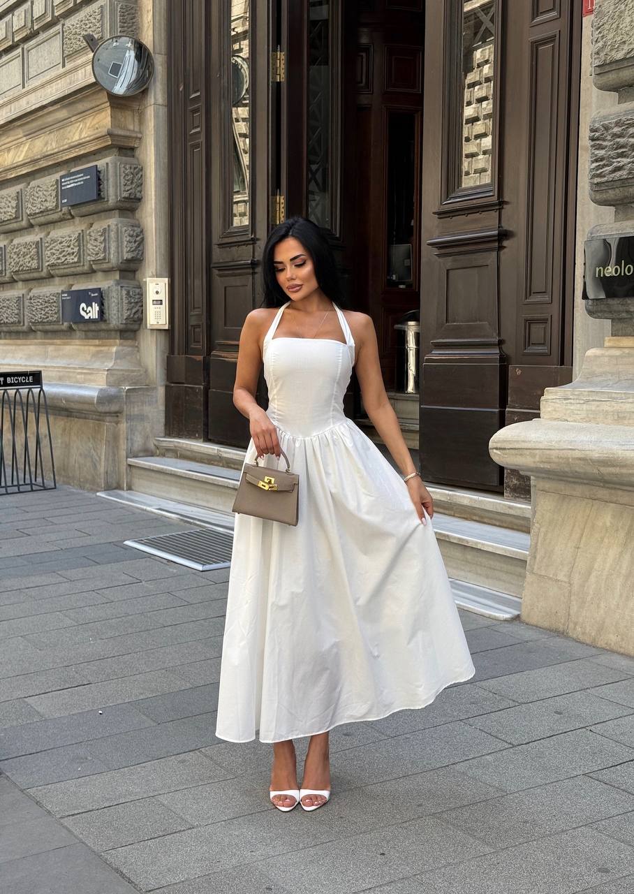 The Vienna Halter-Back Maxi Dress – 1213