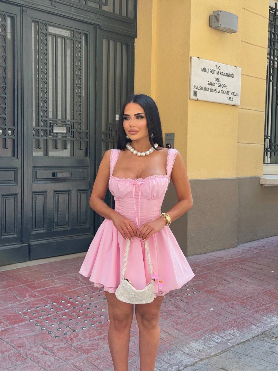 Twilight Drape Waist Cut-Out Midi Dress - 1227