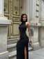 The Palermo Backless Maxi Dress Sultry Sophistication - 1182