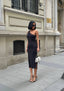 The One-Shoulder Ruched Elegance Midi Dress - 1184