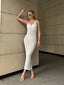 Sunbeam Sheer Knit Maxi Dress Summer Elegance - 1194