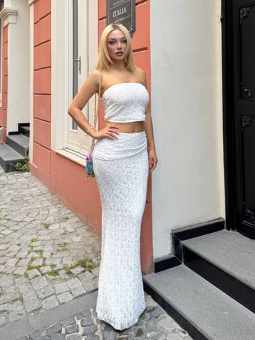 Saffron Breeze Tiered Maxi Boho Romance - 1226