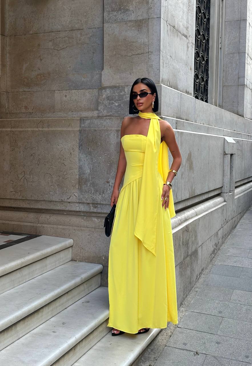 The Radiance One-Shoulder Maxi Dress - 1238