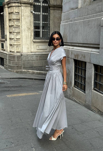 The Celeste Belted Maxi Dress - 1239