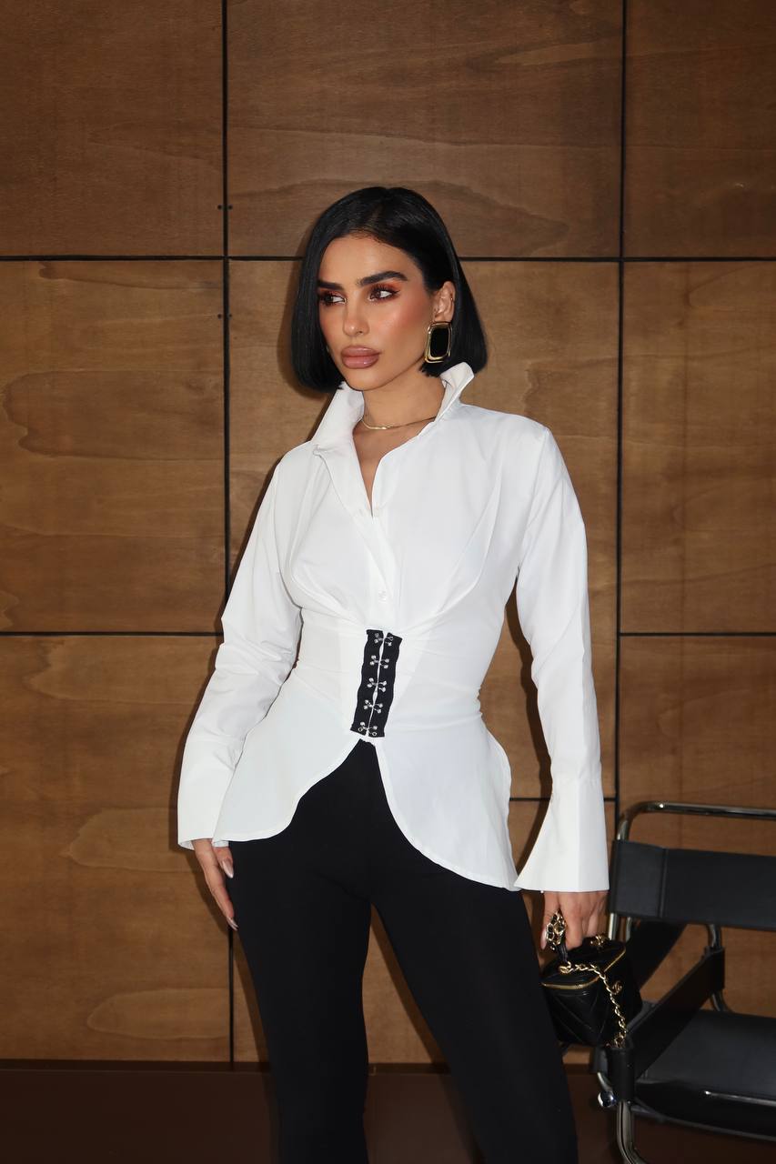 Power Muse Blouse Fitted Corset Waist 1281