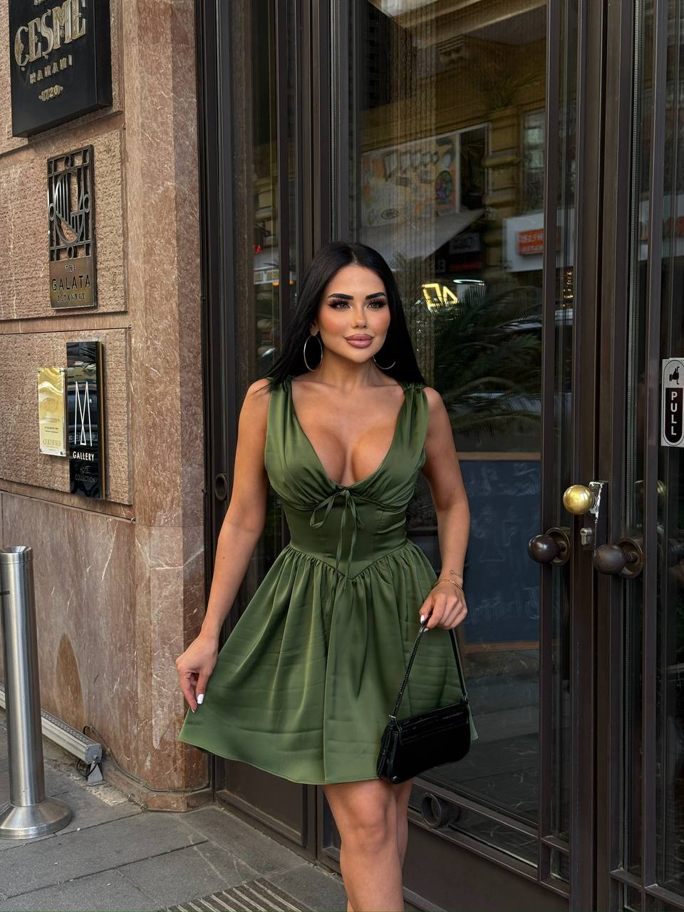 The Milan Ruched Corset Mini Dress - 1200