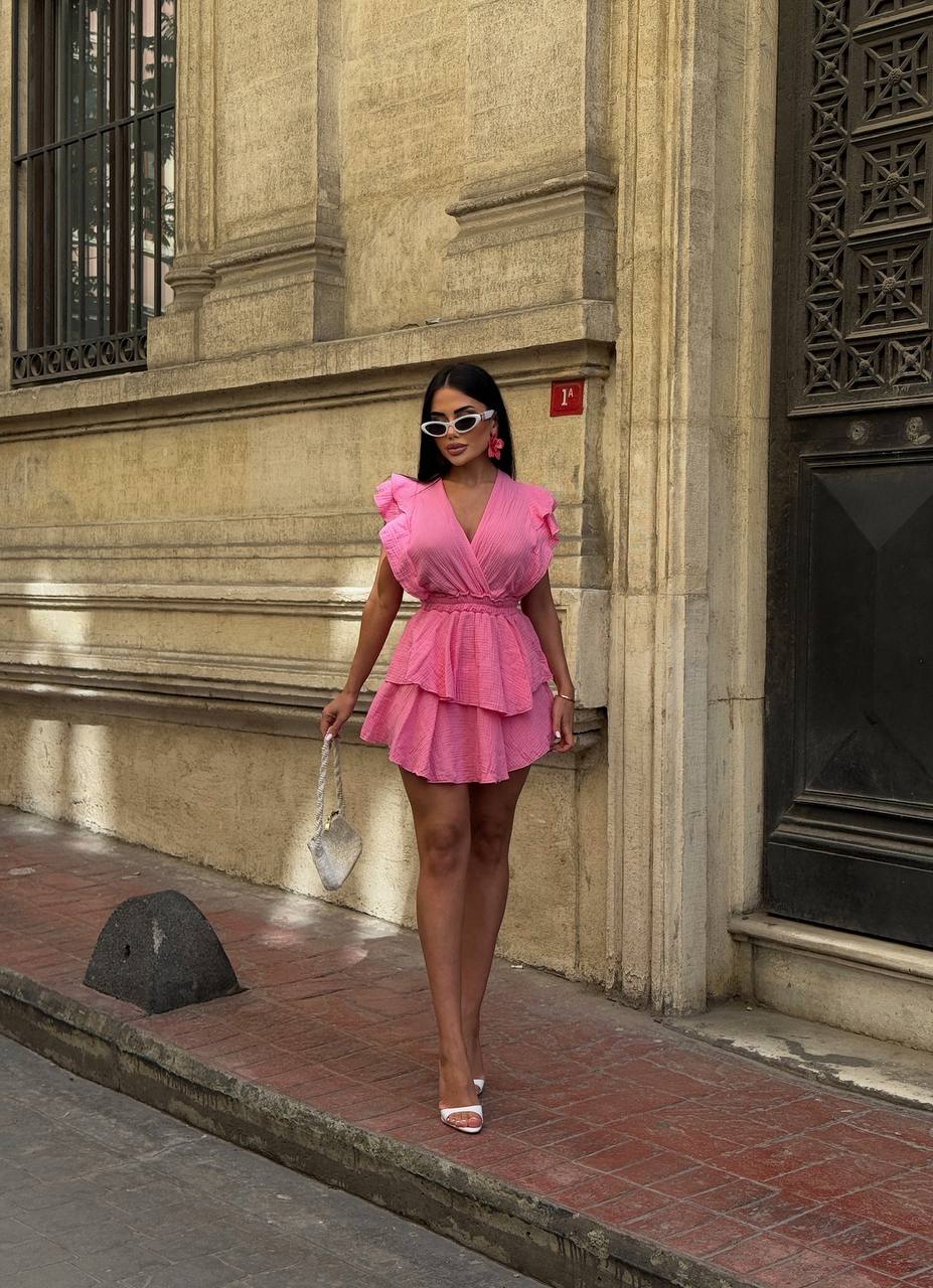 Celeste Ruffle Tiered Mini Dress - 1205