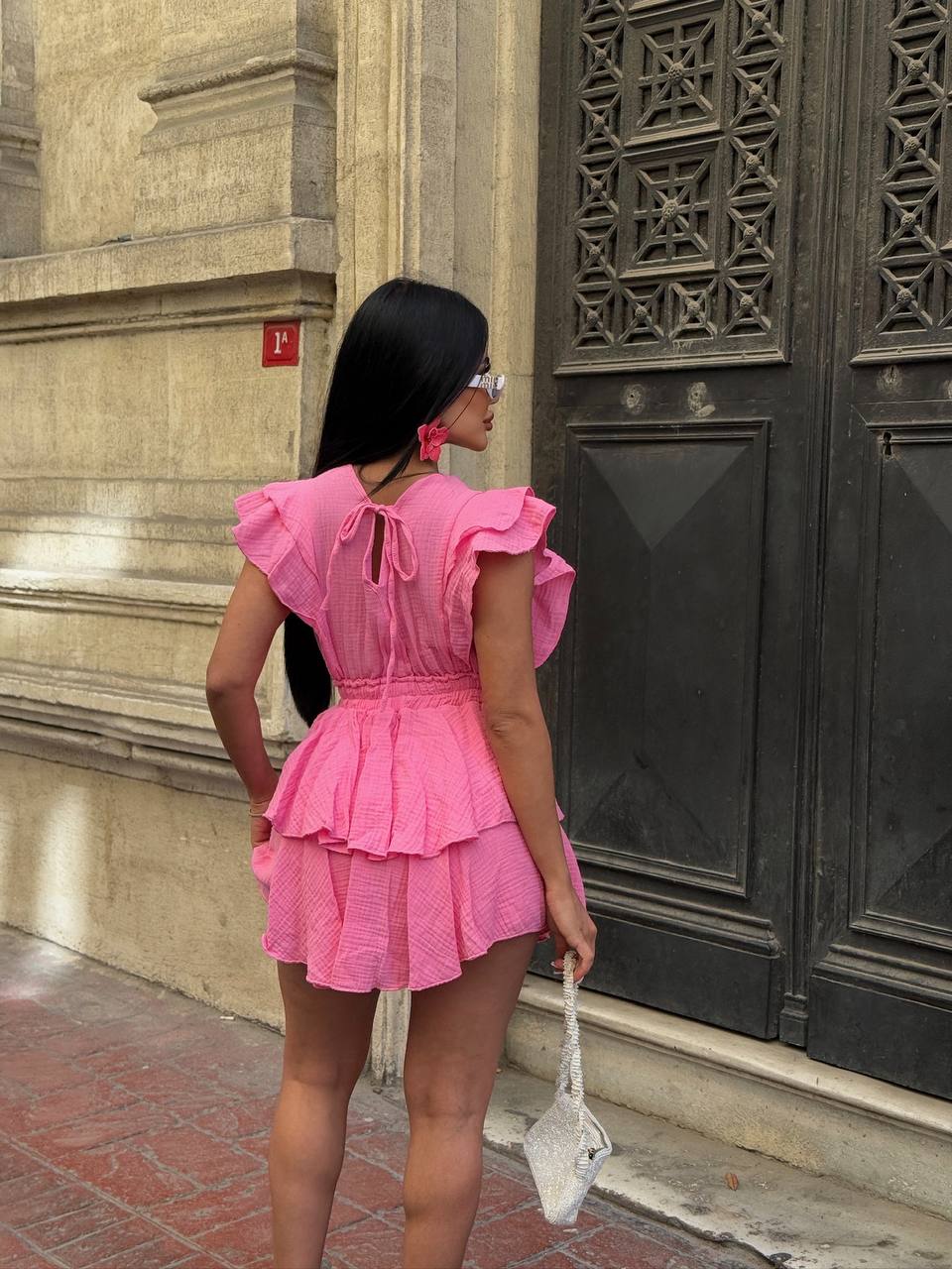 Celeste Ruffle Tiered Mini Dress - 1205