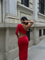 The Chic One-Shoulder Cutout Maxi Dress – 1077