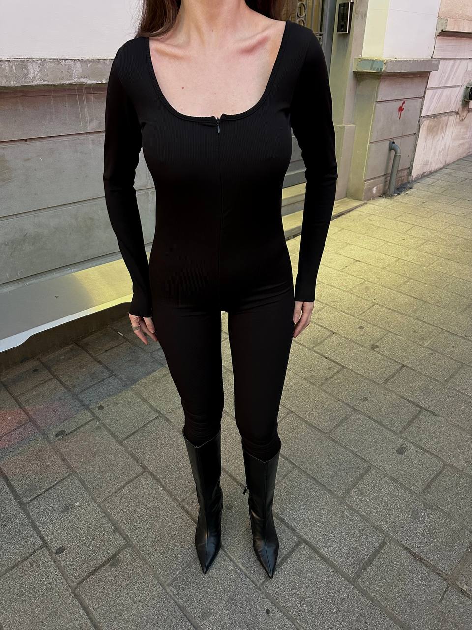 The Ribbed Luxe Jumpsuit - 1022