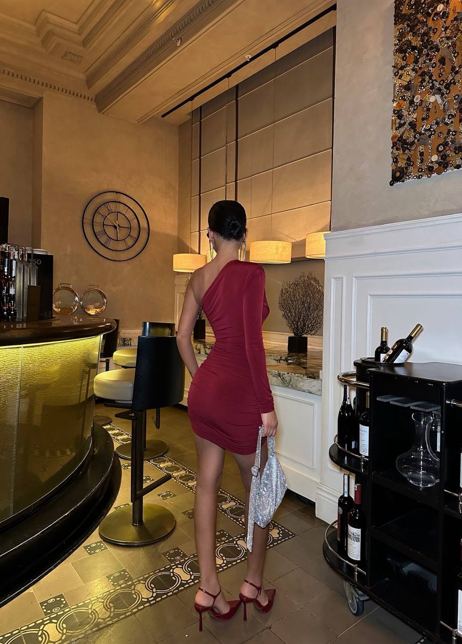 The Ruby One-Shoulder Mini Dress - 1014