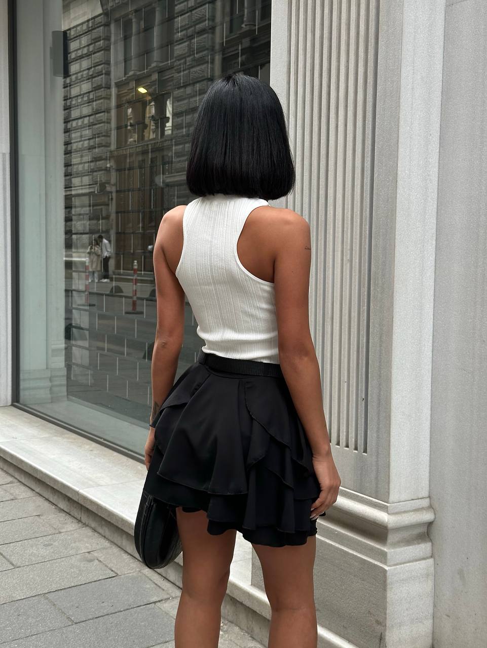 The Cascade Tiered Mini Skirt Flow & Flair - 1185