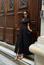 The Empress Waist-Cinched Maxi Dress Statement Elegance - 1189