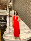The Ravena Plunge Maxi Dress Bold & Elegant - 1193