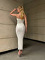 Sunbeam Sheer Knit Maxi Dress Summer Elegance - 1194