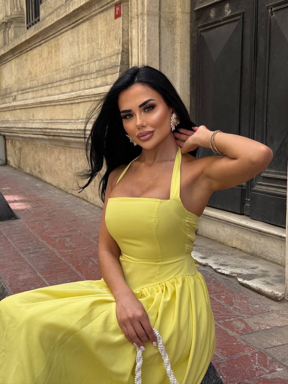 The Vienna Halter-Back Maxi Dress – 1213