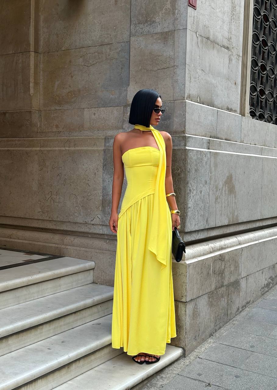 The Radiance One-Shoulder Maxi Dress - 1238