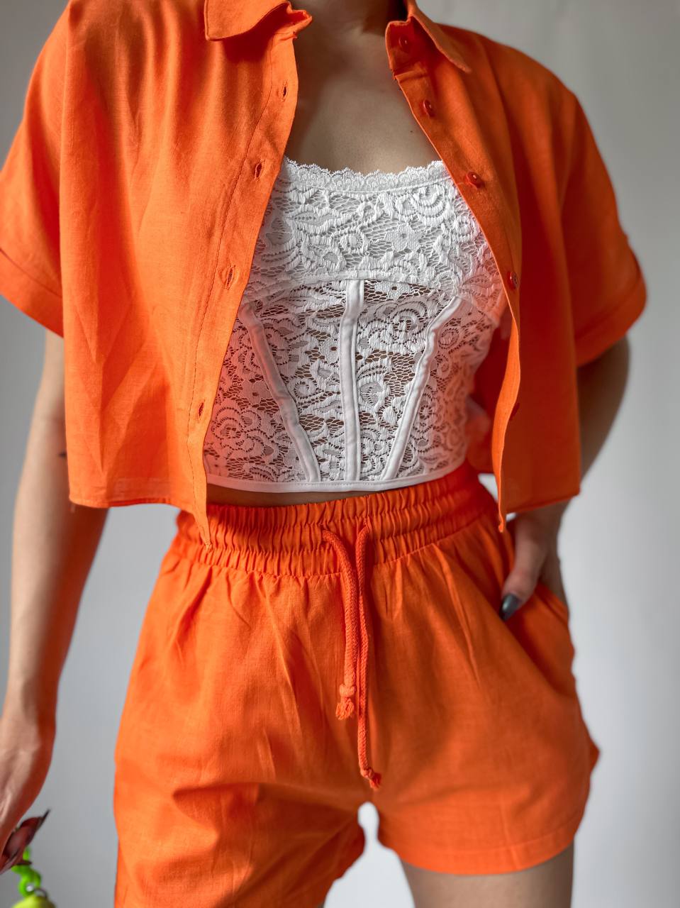 Linen Two-Piece Set – 1158