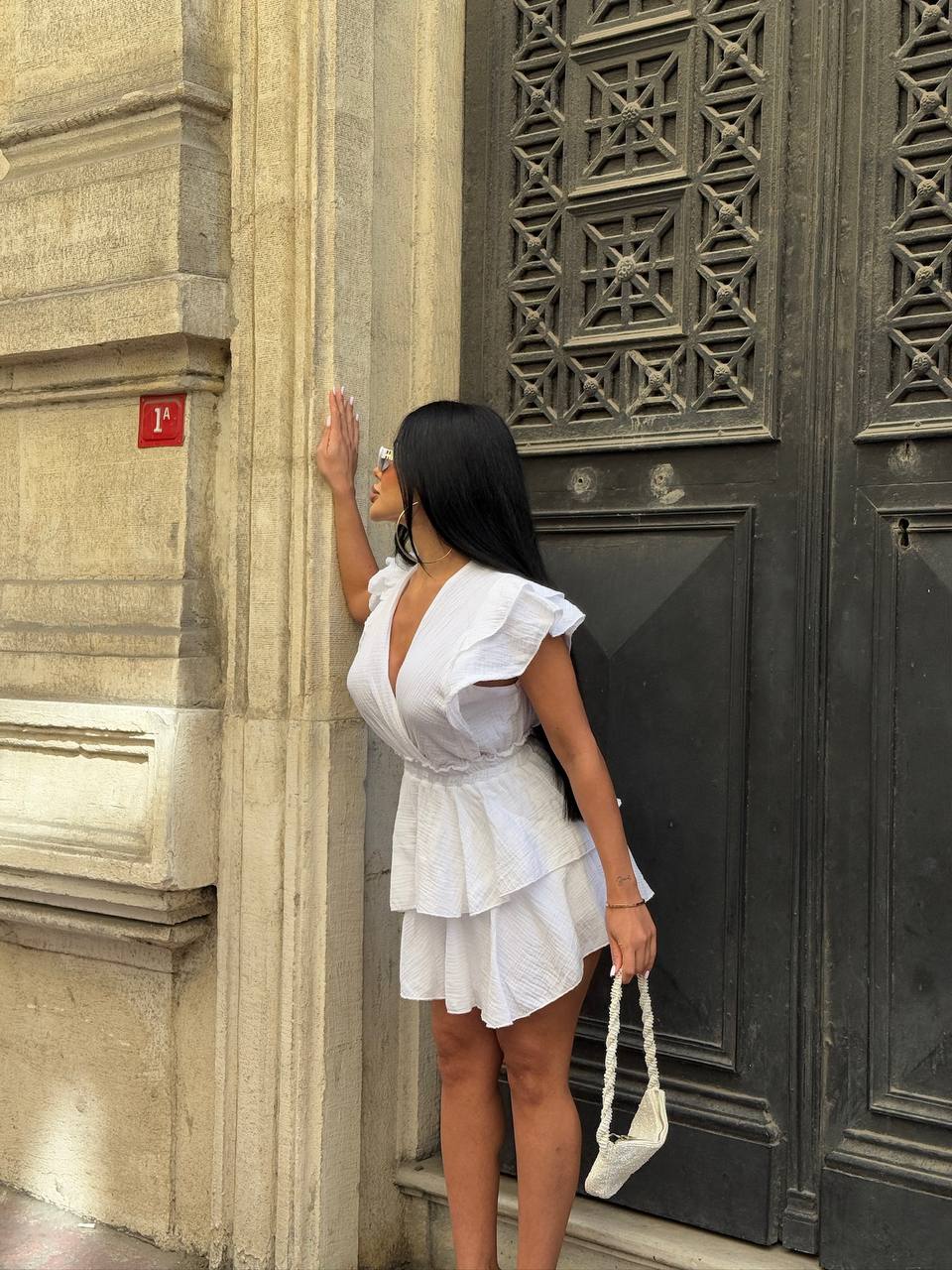 Celeste Ruffle Tiered Mini Dress - 1205