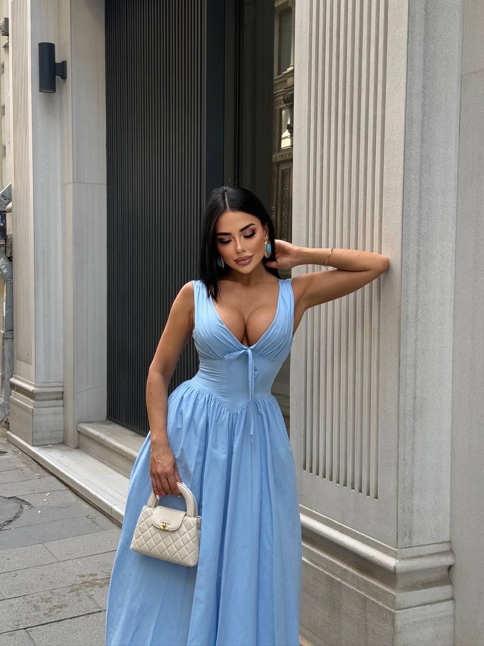 The Riviera Corset Maxi Dress - 1201