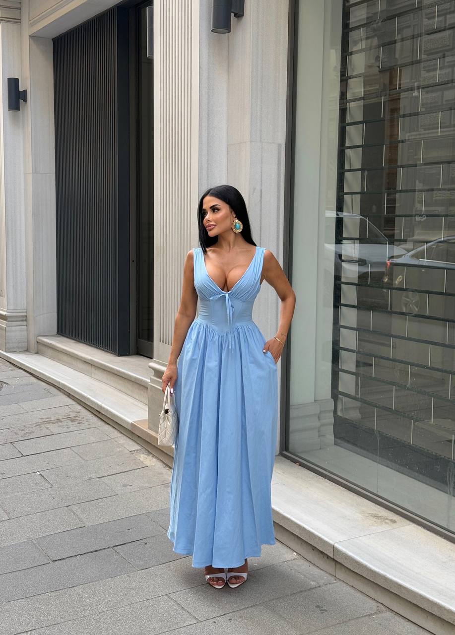 The Riviera Corset Maxi Dress - 1201