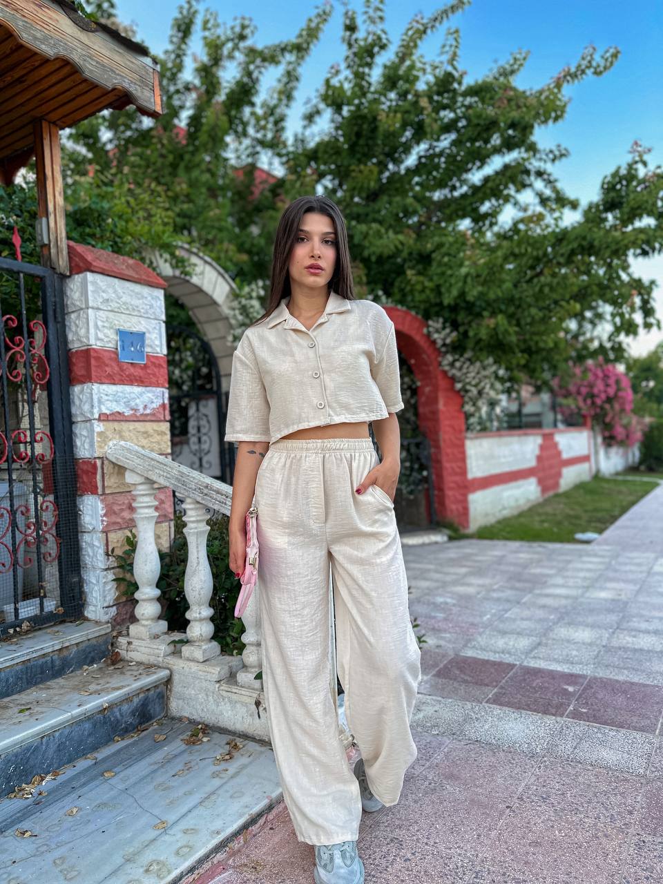 The Breezy Linen Two-Piece Set – 1154