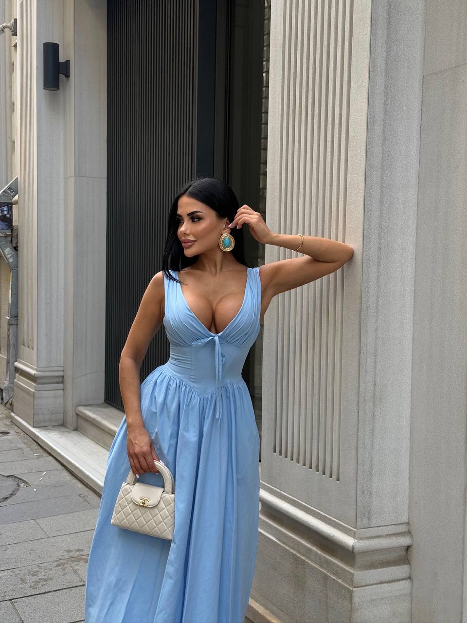 The Riviera Corset Maxi Dress - 1201