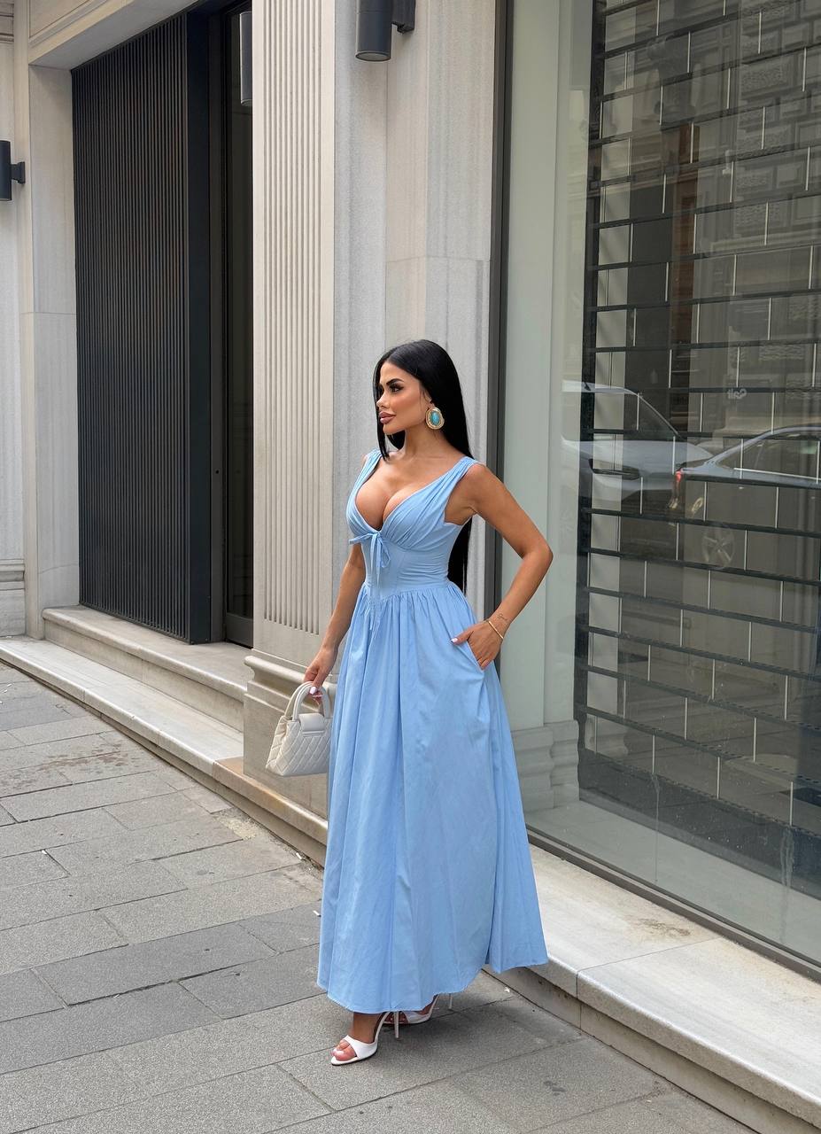 The Riviera Corset Maxi Dress - 1201