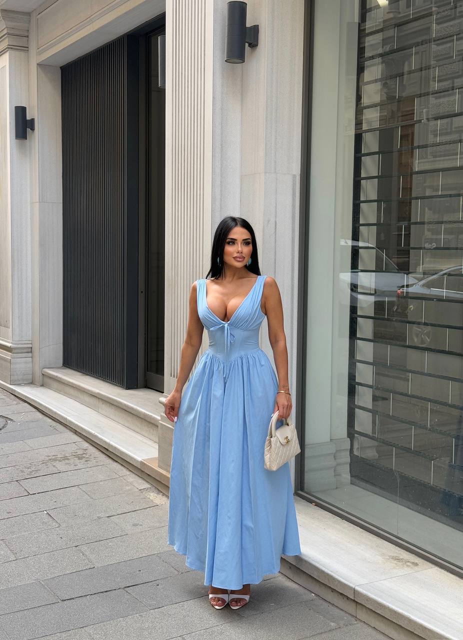 The Riviera Corset Maxi Dress - 1201