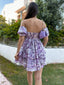 Blossom Romance Off-Shoulder Dress – 1151