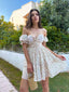 Blossom Romance Off-Shoulder Dress – 1151
