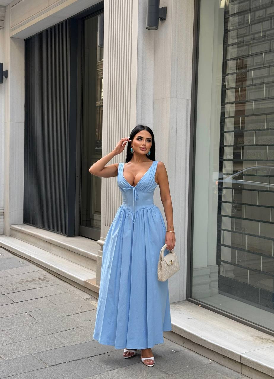 The Riviera Corset Maxi Dress - 1201