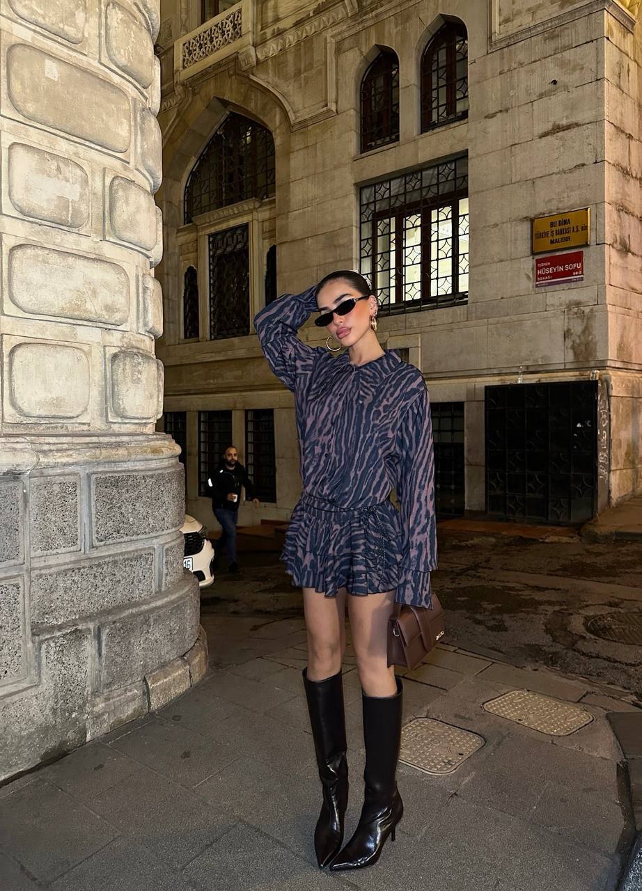 Urban Luxe Safari Set Outfits (Two-Piece Set) - 1034