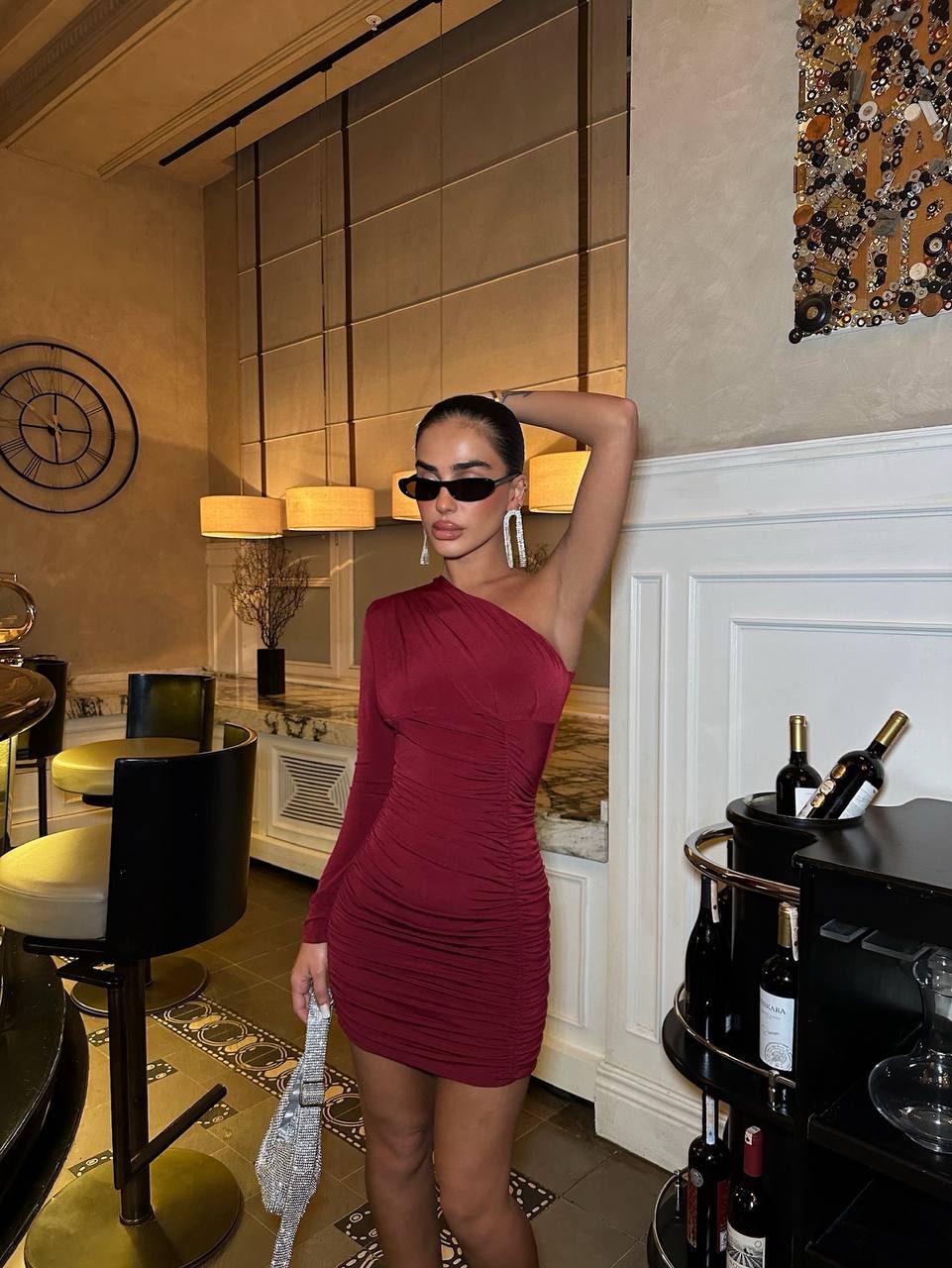 The Ruby One-Shoulder Mini Dress - 1014