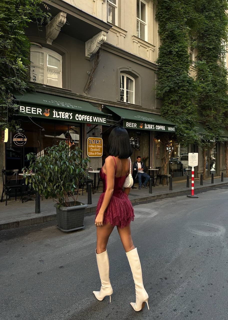 The Pearl Corset Mini Dress - 1016